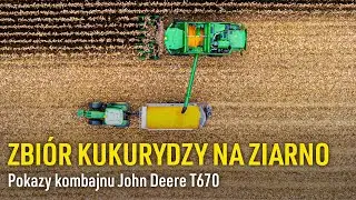 Kombajn John Deere T670 - zbi&oacute;r kukurydzy na ziarno 🌽 | Wanicki