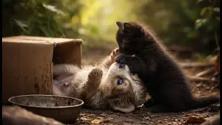 Nobody Helped This Puppy &mdash; Until a Tiny Kitten Stepped In