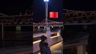 When China Shines and Korea Sinks into Darkness#china #🇰🇵#🇨🇳#border#korea #north#🌉