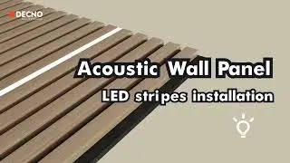 How to install light tapes into acoustic wall panels?
