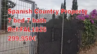 See Inside This Huge Country Property in Spain! Ref: FAL1826  299,000&euro;