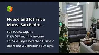 House and lot in La Marea San Pedro Laguna
