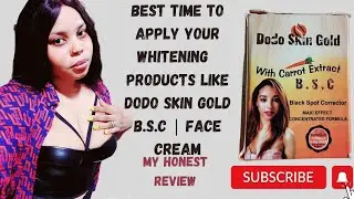 Review | Dodo skin gold Black spot corrector | face cream | time to apply