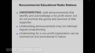 KANW Radio Broadcasting Class Session 2-3 Noncommercial Educational Radio Stations