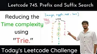 Leetcode 745 Prefix Suffix Search | Trie | Hindi