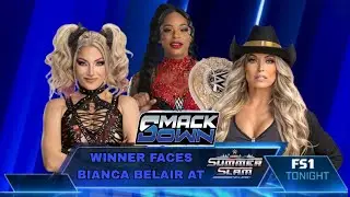 SMACKDOWN ALEXA BLISS VS TRIISH STRATUS WINNER FACES BIANCA BELAIR AT SUMMERSLAM