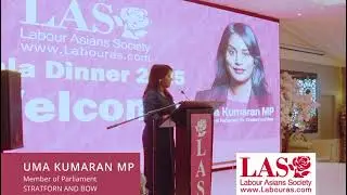 Member Parliament Uma Kumaran at the community Gala Dinner hosted by the Labour Asians Society