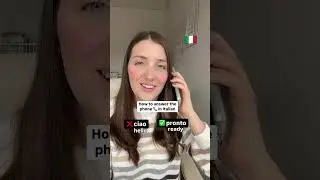 Learn how to answer the phone in Italian #italy #italianlanguage #italianlanguageschool
