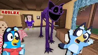 Малыш Блюи против Кэнтап навещают дом сварливой бабушки! #roblox #obby