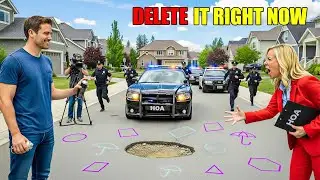 HOA Ignored My Pothole Complaints &mdash; I Transformed The Entire Street Surface Into A Work Of Art..