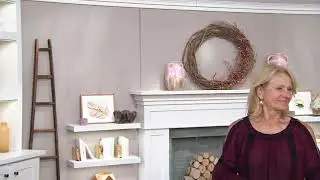 Du Jour Bell Sleeve Bateau Neck Woven Top with Lace Detail on QVC