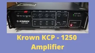 Sold - Rs 9000 | Brand New Krown KCP-1250 Amplifier with golden deck | WhatsApp 8279431088