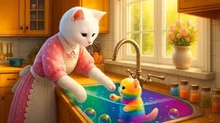 🌈🐱 Rainbow Cat's Naughty Prank, Cat Mom Can&rsquo;t Catch a Break!
