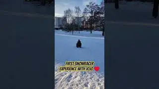 Winter Fun with Jojo: First Snowracer Experience!