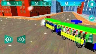 Driving Luxury Santa Train Shopping Mall Rush Train Simulator - Android GamePlay HD // Kids2Games