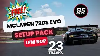 McLaren 720S GT3 EVO | FREE SETUP PACK | LFM BOP | 23 Tracks | Assetto Corsa Competizione | v1.9.5