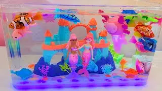 Oddly Satisfying ASMR Pets Alive & Robo Pets Aquarium Unboxing | Swimming Toy Sounds