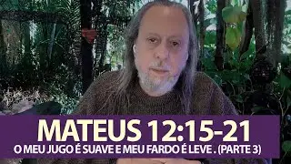 Mateus 12:15-21 -  O MEU JUGO É SUAVE E MEU FARDO É LEVE. (Parte 3)
