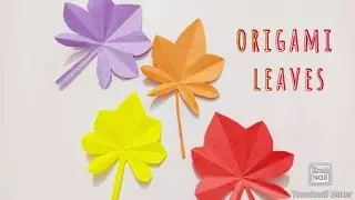 how to make paper leaves🍀||origami leaves🍀||craftrisk786
