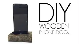 DIY Wooden iPhone charging Dock