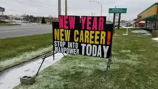 New Years Custom Portable Black Sign Rentals from Michigan&rsquo;s Leader in Black Sign Advertising