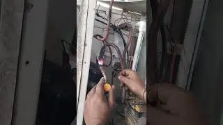 compressor and copper pipe blazing