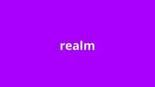 what is the meaning of realm