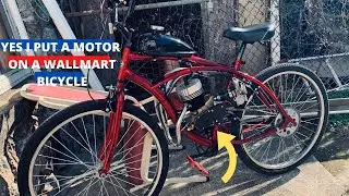 Zeda80 CASE REED Motor strapped to a Huffy Cranbrook Bicycle // Build