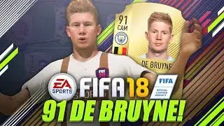 UPGRADED DE BRUYNE (91) PLAYER REVIEW! (FIFA 18 Ultimate Team)