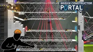 ШЕСТИЭТАЖНЫЙ КАПЕЦ&rarr;прохождение Bridge Constructor Portal |14|