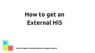 How to get an External Hi5