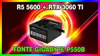 Gigabyte P550B 550W Power Supply | Supports Ryzen 5 5600 + RTX 3060 TI