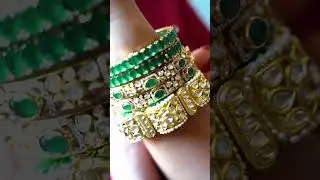 Festive Glow On Your Wrist | Diamond & Emerald Bangles by Sunita Shekhawat