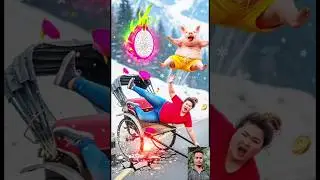 A pig and a woman were killed in a rickshaw accident!#ai #veo3#pig#girl#riksha#accident