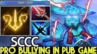 SCCC [Storm Spirit] Pro Player Crazy Plays Bullying in Pub Game 7.21 Dota 2