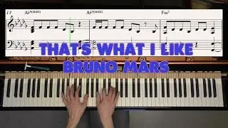 That's What I Like - Bruno Mars - Piano Cover Video by YourPianoCover