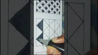 easy doodles #doodlewithme #zentangledoodle #easydoodles #100daysofzentangle2024 #art