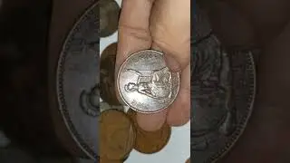 1945 old one penny coin great Britain