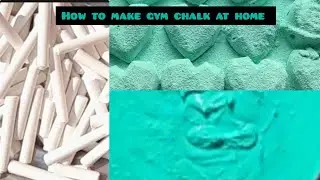Tutorial : How to make homemade gym chalk at home | sleep aid asmr |
