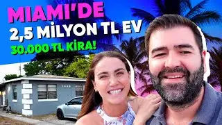 Miami'de 2.5 Milyon TL'ye Satılan Evi Gezdik! #amerika #emlak #vlog