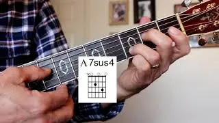 A7sus4 Open Position Guitar Chord
