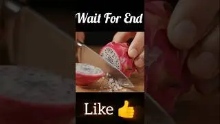 Sharp Knife vs DRAGON FRUIT &ndash; Satisfying Cut! In 8 Second  ✂️🍉 | #asmr #fruitcutting