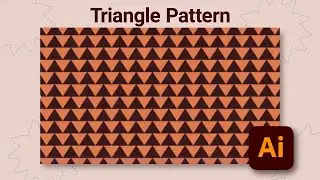 Easiest Way to Create Triangle Pattern | Step-by-Step Illustrator Tutorial
