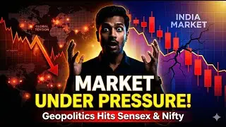 &ldquo;Geopolitics & Weakness Hit Indian Markets | Sensex Nifty Live Update 8 Jan 2026&rdquo;