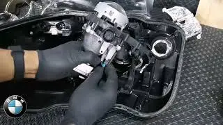 BMW X4 F26 How to replace the light guide ring on the headlights