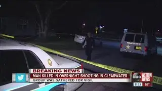 Clearwater man shot, killed standing in crowd