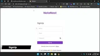 NoteNest App Demo | Full Stack MERN Project | Arbab Hassan
