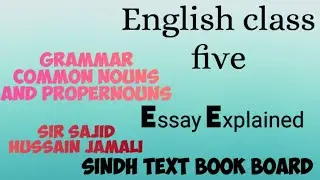 English Class 5|Exercise|Grammar | Common & Proper Nouns | Present Continuous Tense | Contractions