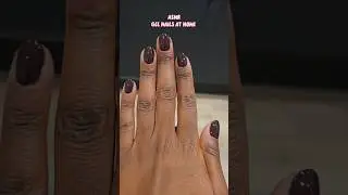 ASMR | Doing my gel nails at home 🎀💅🏾✨️ #asmr #nails #gelnails #diy #hacks #dayinmylife
