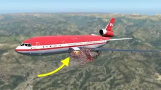 McDonnel Douglas DC-10 CARGO DOOR Explosion In Mid-Flight
